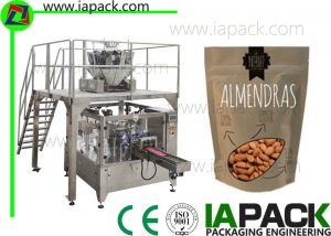 110g Nuts Pouch Cereale de ambalare Machine Form Formeaza Seal Packaging