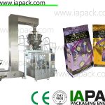 hrana pentru animale de companie automată rotative sac-ambalate mașină de ambalare pentru particule mari cu scară multi-cap