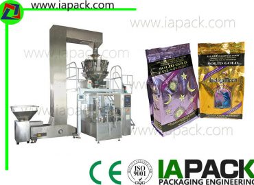 hrana pentru animale de companie automată rotative sac-ambalate mașină de ambalare pentru particule mari cu scară multi-cap
